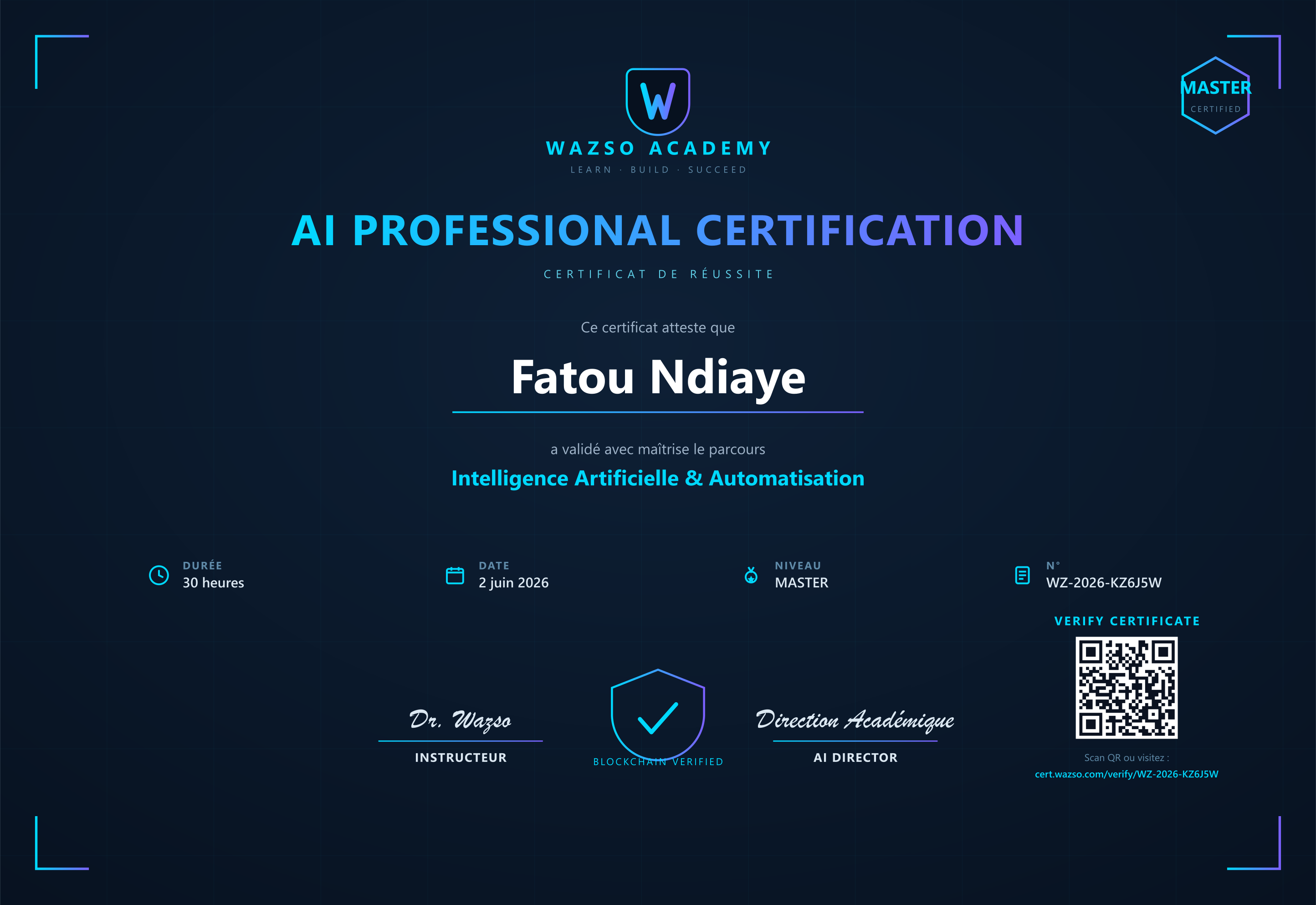 Certificat 🤖 Future AI